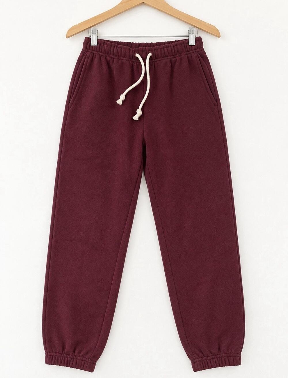 Z SUPPLY Women’s XS Burgundy Maroon Drawstring Jogger Sweatpants